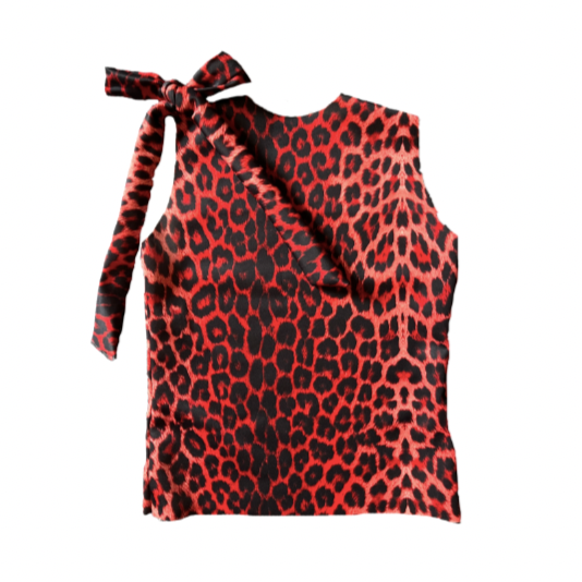 The Red Leopard Zeba Top